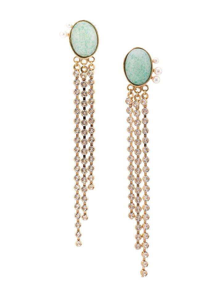 Magda Butrym Kiwi Drop Earrings - Green