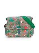 Gucci Kids Floral Print Gg Supreme Changing Bag - Multicolour