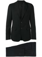Prada Two-button Suit, Men's, Size: 48, Black, Cupro/viscose/virgin Wool