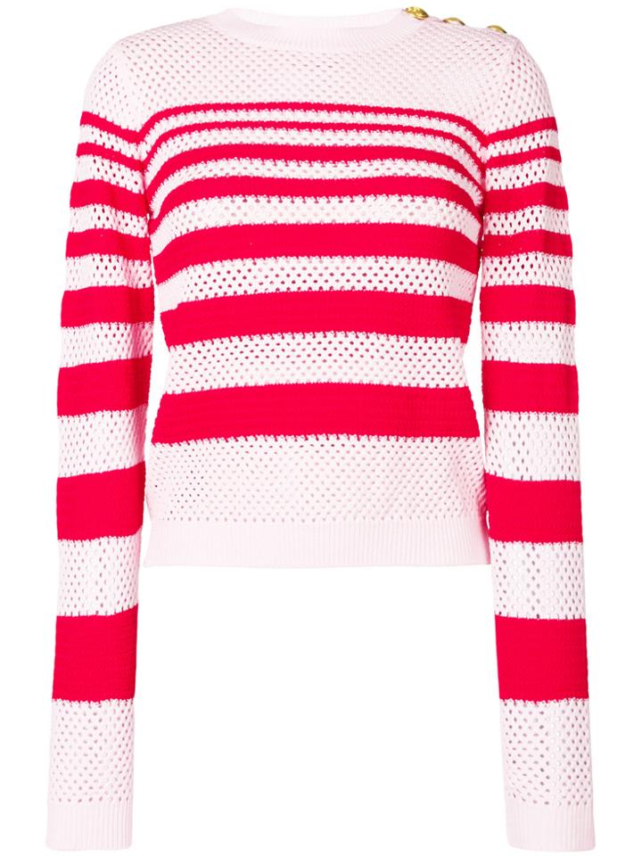 Pinko Striped Knit Jumper - Pink & Purple