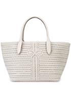 Anya Hindmarch Woven Logo Tote Bag - White