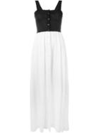 Mm6 Maison Margiela Buttoned Bi-colour Dress