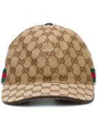 Gucci 'original Gg' Baseball Cap, Men's, Size: Large, Nude/neutrals, Cotton/polyester/viscose