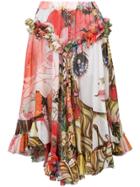 Comme Des Garçons Printed Doll Skirt - Multicolour