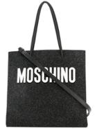 Moschino Glitter Tote Bag - Black