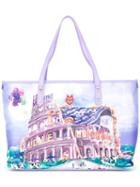 Love Moschino Colosseum Print Tote, Women's, Pink/purple, Polyurethane/satin