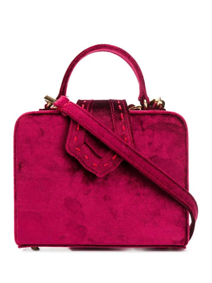 Mehry Mu Velvet Mini Box Bag - Red
