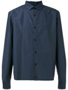 Kolor - Cropped Shirt - Men - Cotton/nylon - 3, Blue, Cotton/nylon