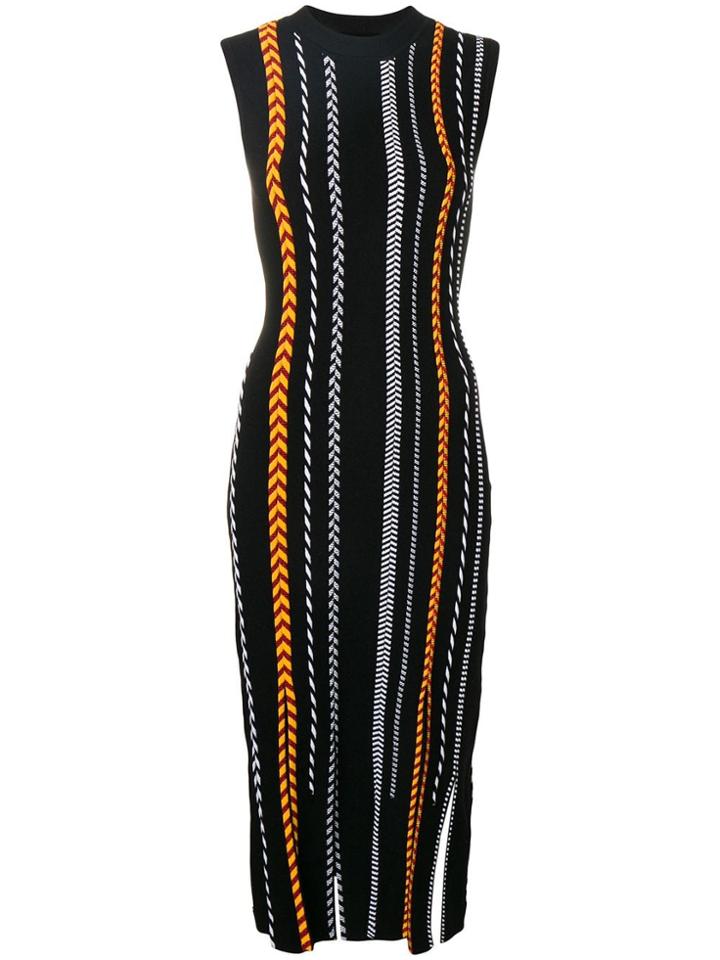 Versace Braided Tube Midi Dress - Black