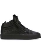 Giuseppe Zanotti Design Kriss Hi-top Sneakers, Men's, Size: 45, Black, Leather/rubber