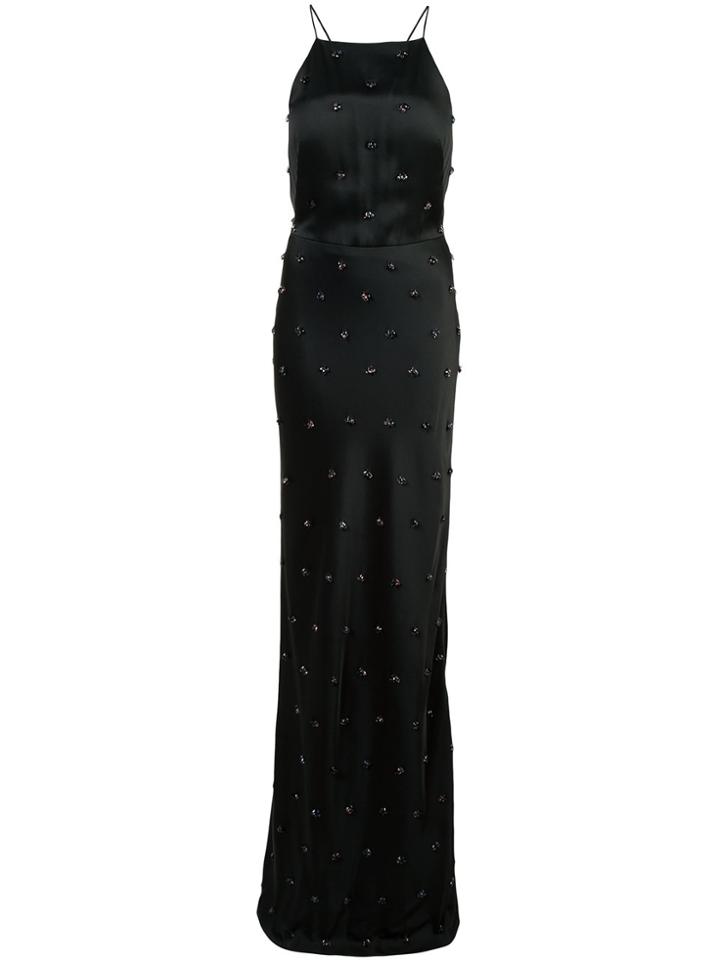 Jason Wu Beaded Halter Neck Gown - Black