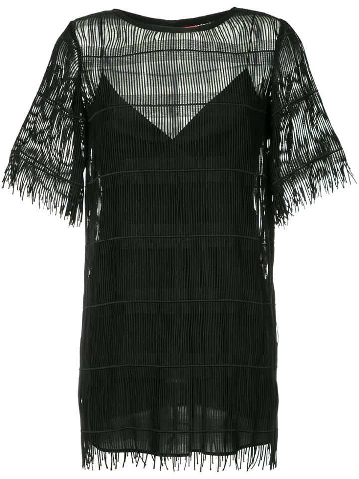 Manning Cartell Fringe Player Dress - Black