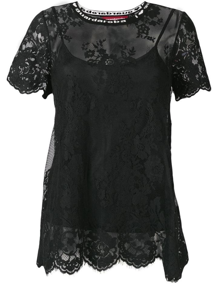 Guardaroba Lace T-shirt - Black