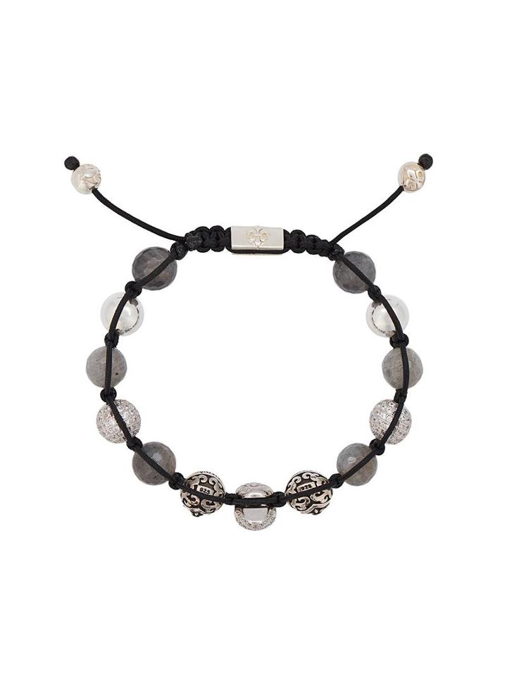 Nialaya Jewelry Drawstring Bracelet, Men's, Metallic