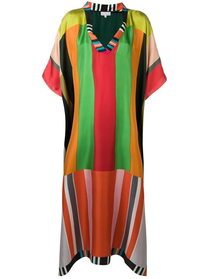 Pierre-louis Mascia Striped Dress - Orange