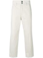 Barena Double Buttons Straight Trousers - Nude & Neutrals