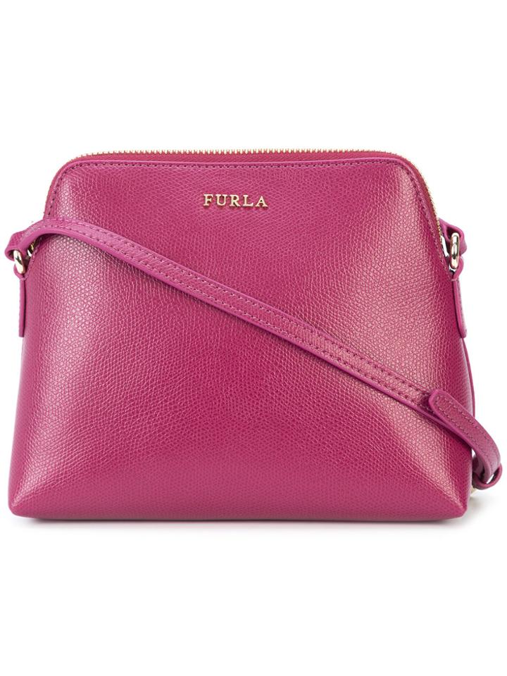 Furla Zipped Shoulder Bag - Pink & Purple