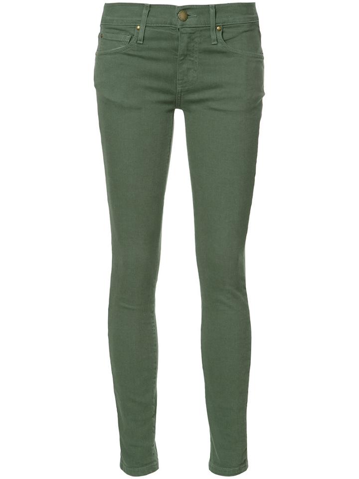 The Great Super Skinny Cropped Jeans, Women's, Size: 27, Green, Cotton/spandex/elastane