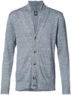 Eleventy Button Up Cardigan, Men's, Size: Xl, Grey, Cotton/linen/flax