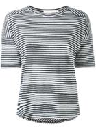 Rag & Bone /jean - Valley Striped T-shirt - Women - Linen/flax/modal - M, Blue, Linen/flax/modal