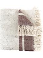 Forte Forte Large Woven Stripe Scarf, Women's, Nude/neutrals, Linen/flax/nylon/virgin Wool