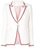 Veronica Beard Pattered Trim Blazer - Neutrals