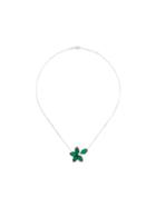 Stephen Webster Diamond And Agate Flower Necklace, Women's, Green