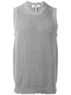 Msgm Knitted Vest - Grey