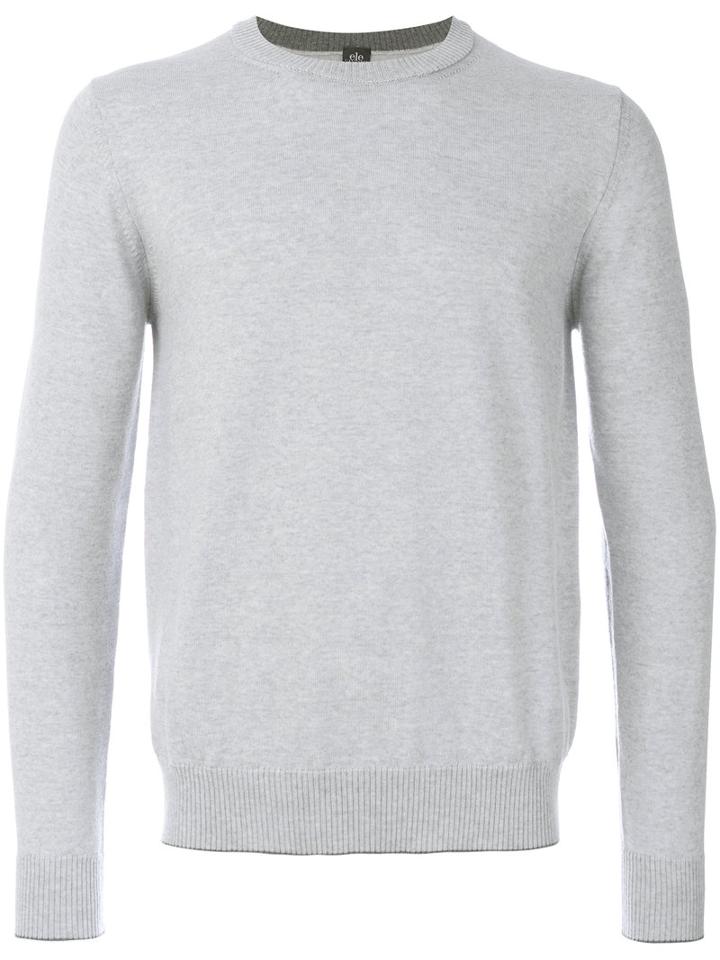 Eleventy - Crew-neck Jumper - Men - Virgin Wool - L, Grey, Virgin Wool