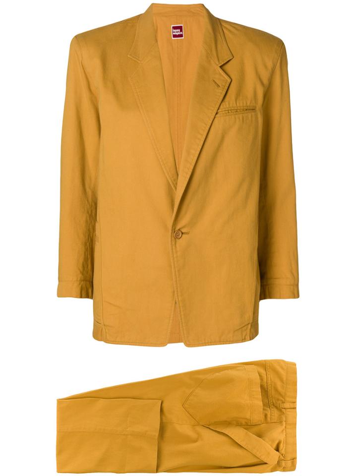 Issey Miyake Vintage Classic Two-piece Suit - Yellow & Orange