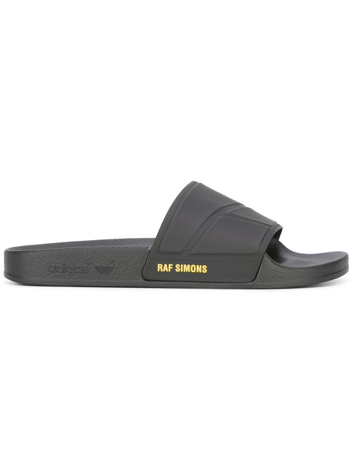 Adidas By Raf Simons Bunny Adilette Pool Slides - Black