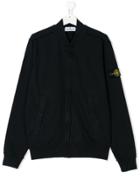 Stone Island Junior Teen Zipped Bomber Jacket - Blue