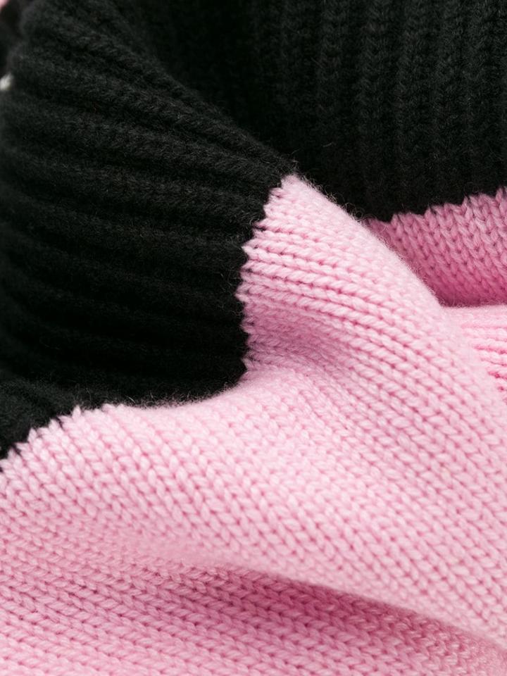 Alexander Mcqueen Colour Block Cashmere Jumper - Pink