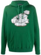 Undercover Graphic Print Hoodie - Green