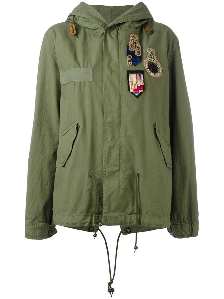 Mr & Mrs Italy - Mini Patched Draparka - Women - Cotton - Xxs, Green, Cotton