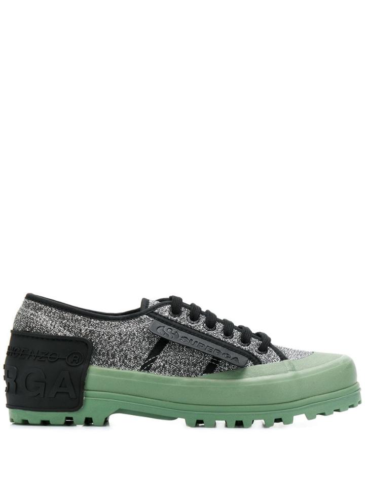 Marco De Vincenzo Glitter Low Top Sneakers - Metallic