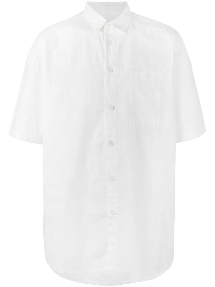Sunnei Shortsleeved Shirt, Men's, Size: Medium, White, Cotton