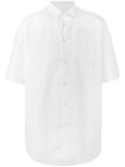 Sunnei Shortsleeved Shirt, Men's, Size: Medium, White, Cotton