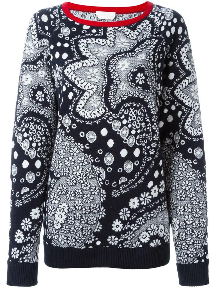 Chloé Paisley Print Jumper - Blue