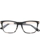 Tom Ford Eyewear Square Frame Glasses, Black, Acetate/metal (other)