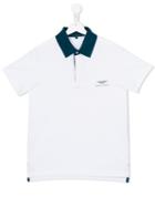 Aston Martin Kids Logo Print Polo Shirt, Boy's, Size: 16 Yrs, White