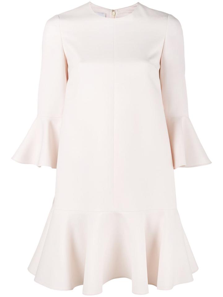 Valentino Crepe Couture Mini Dress, Women's, Size: 38, Nude/neutrals, Virgin Wool/silk