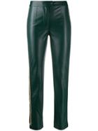 Patrizia Pepe Embroidered Skinny Trousers - Green