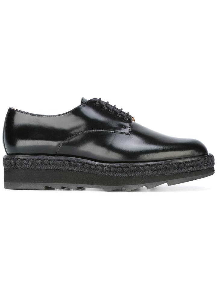 Castañer Platform Lace-up Shoes - Black