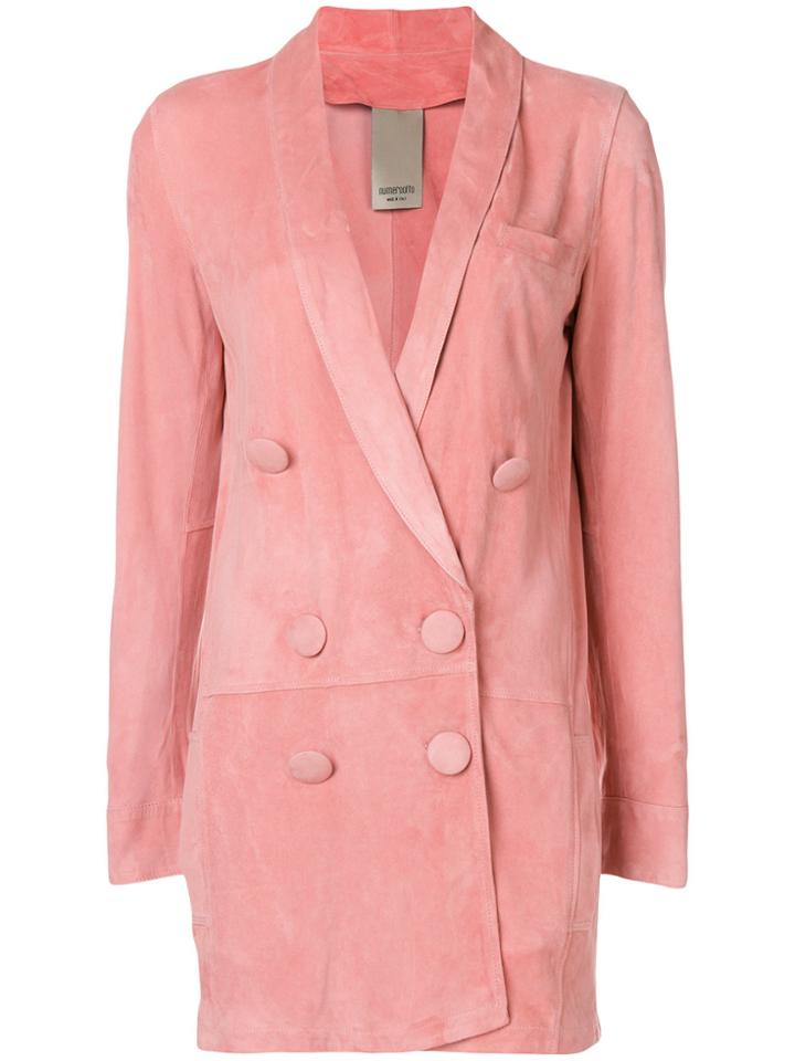 Numerootto Double Breasted Jacket - Pink & Purple