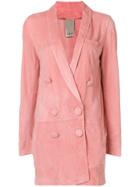 Numerootto Double Breasted Jacket - Pink & Purple