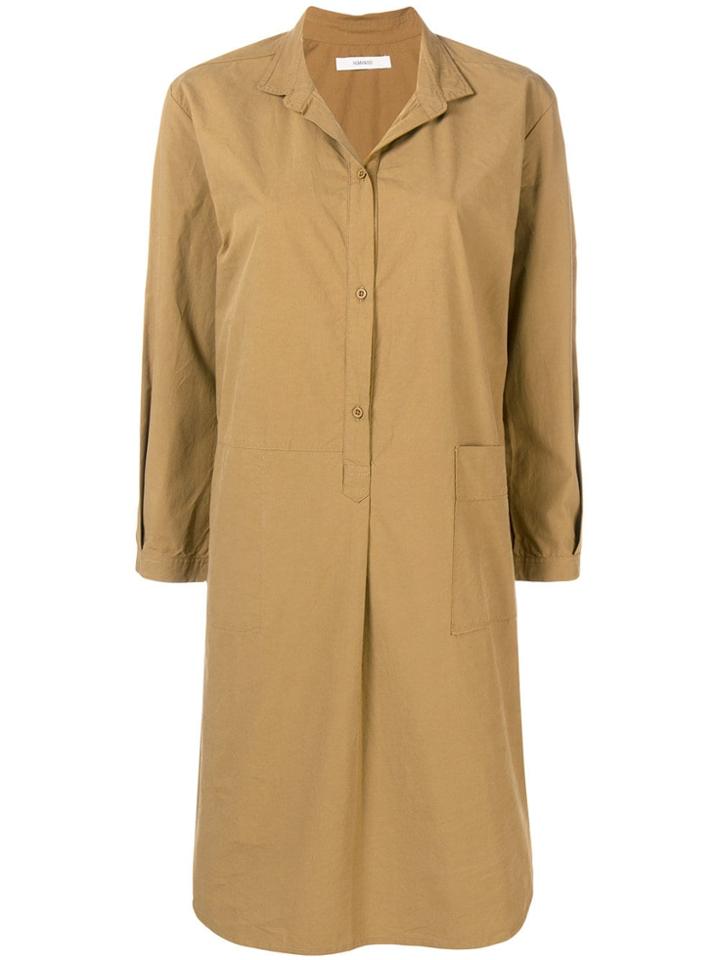Humanoid Shirt Dress - Brown