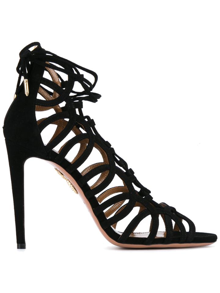 Aquazzura Oh Lala Sandals - Black