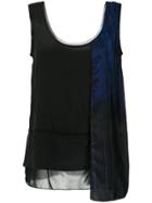 Mara Mac Panelled Tank Top - Black