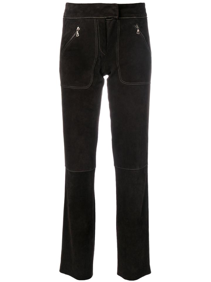 Prada Vintage Cropped Trousers - Brown